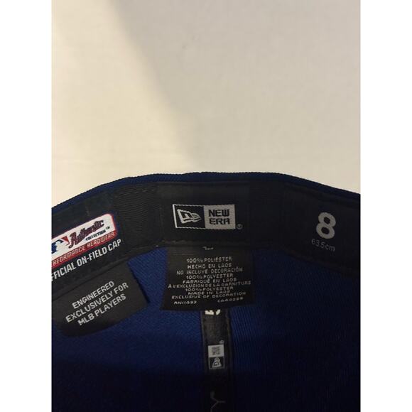 Los Angeles Dodgers New Era Authentic On-Field 59FIFTY Fitted Hat - Blue 8 - Picture 7 of 8